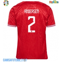 Camisa de time de futebol Dinamarca Joachim Andersen #2 Replicas 1º Equipamento Europeu 2024 Manga Curta